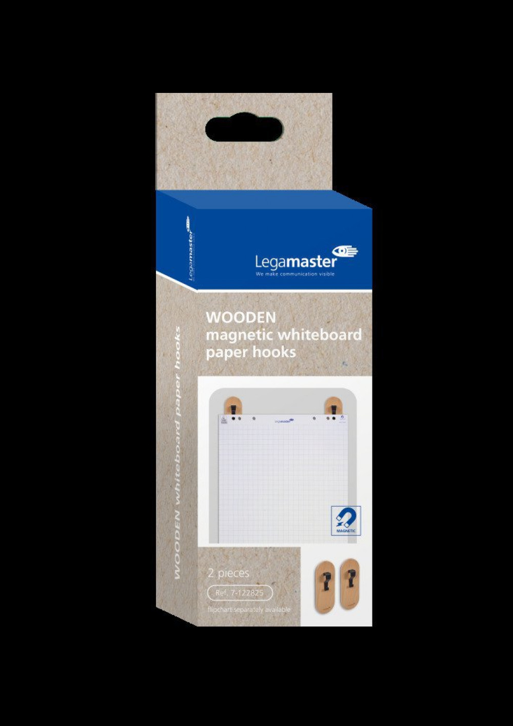 LEGAMASTER WOODEN WHITEBOARD PAPER HOOK