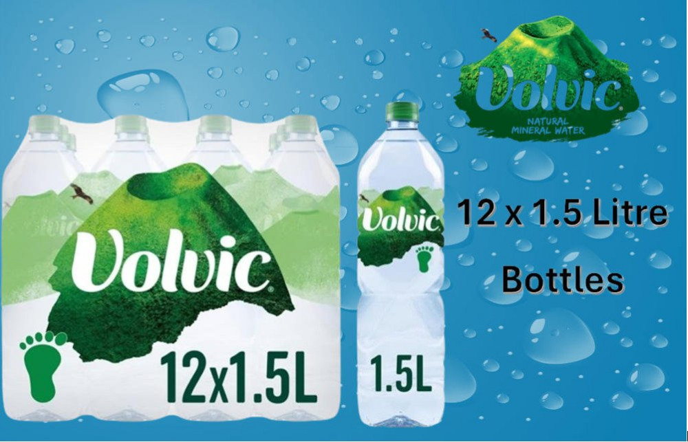 Office Supplies - VOLVIC WATER 1.5 LITRE 8873 PK12
