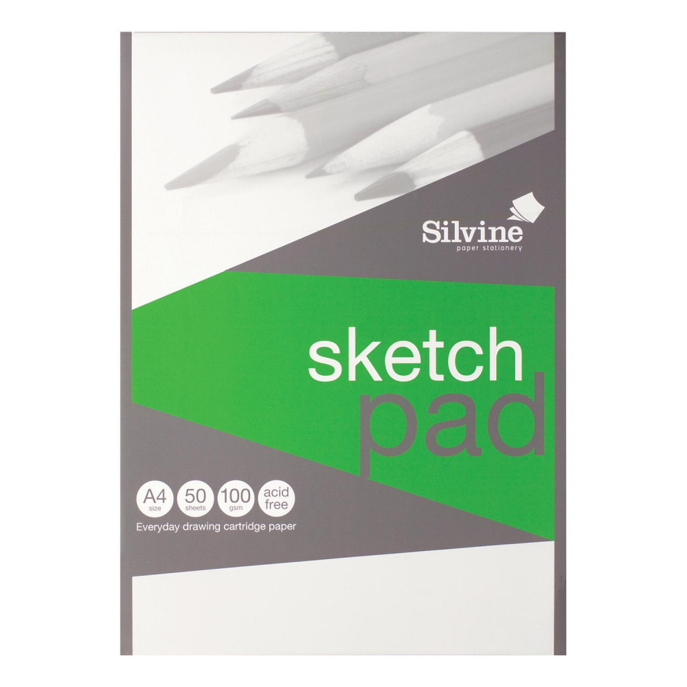 Office Supplies - SILVINE DRAW PAD AF PAPER 50SHTS A4