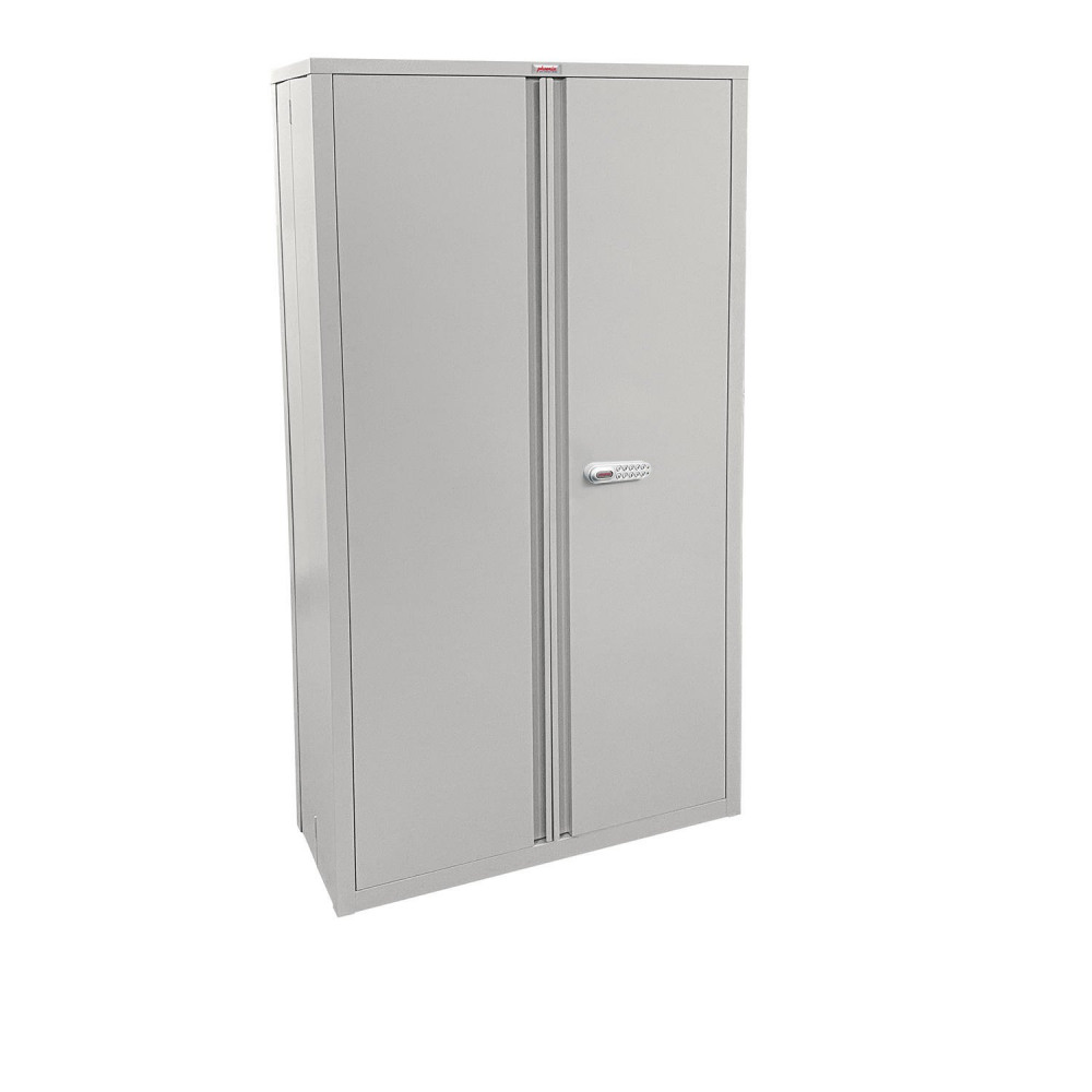 SCF1891GGE STEEL CUPBOARD ELECLOCK GY