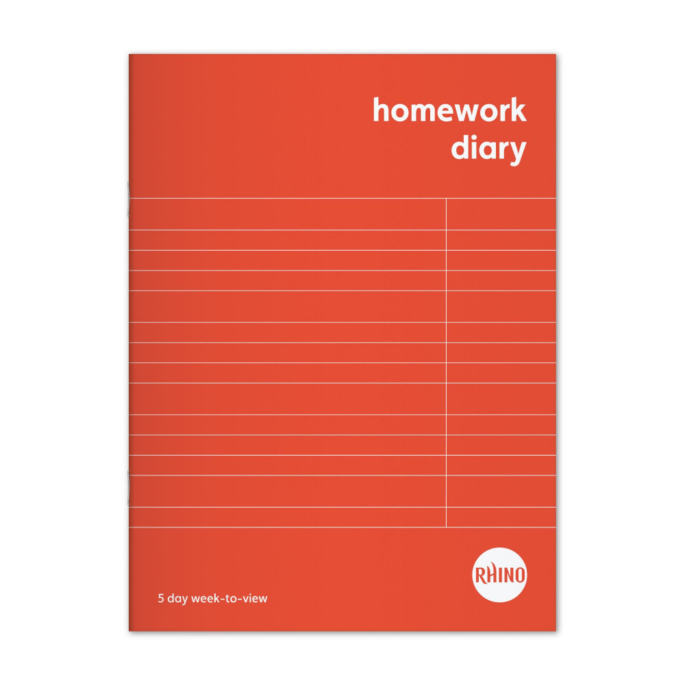 RHINO HOMEW DIARY A6+ 84P 5D WK PK100