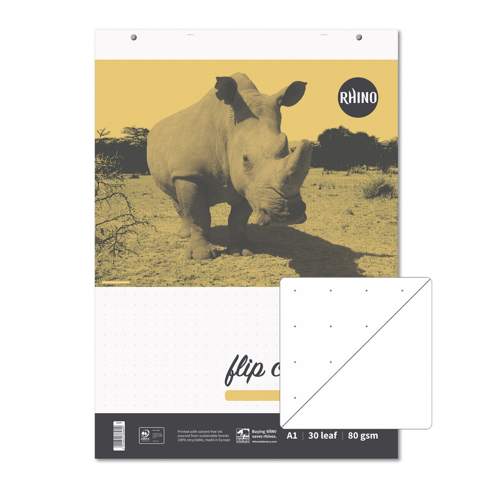 RHINO DOT FLIPCHART PAD A1 30LF PK5