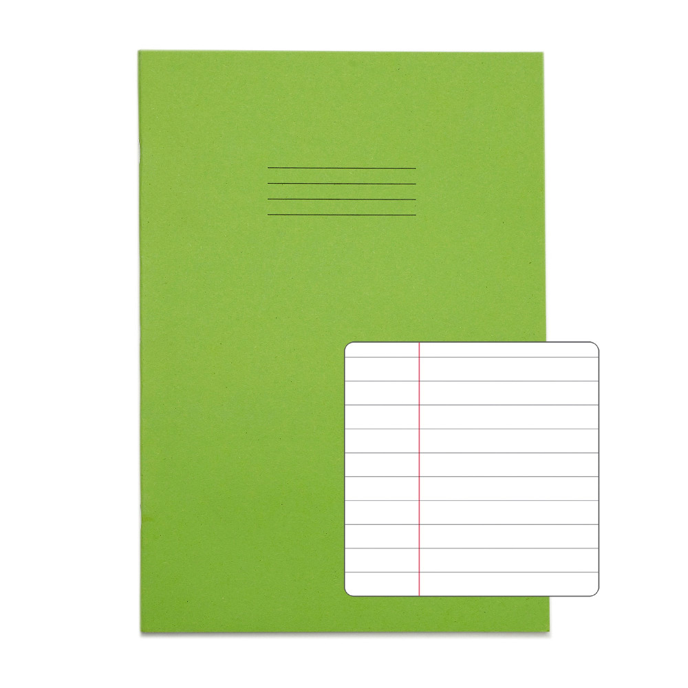 RHINO EX BOOK A4 32P RULED L GN PK100