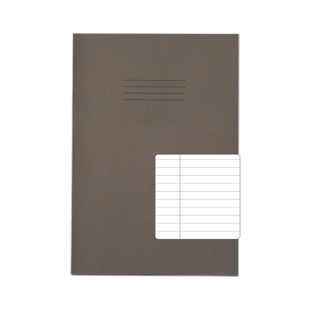 RHINO EX BOOK A4 80P F8M GREY PK50