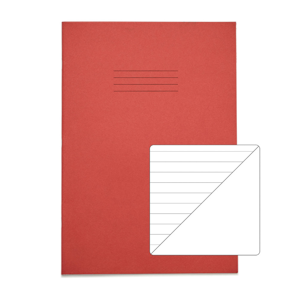 RHINO EX BOOK A4 80P F8 B RED PK50
