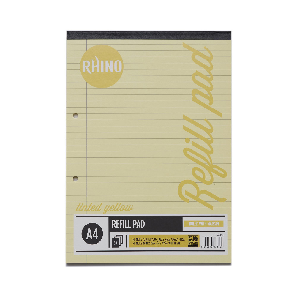 RHINO SPEC REFIL PD A4 50LF RULED PK6