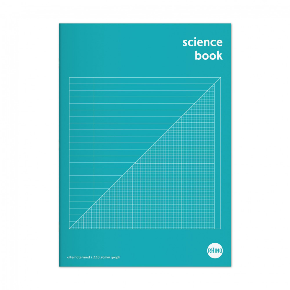 RHINO SCIENCE BOOK A4 64P GRAPH PK10