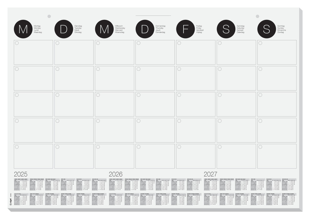 DESK/WALL CALENDAR A2 MONTHLY PLANNER