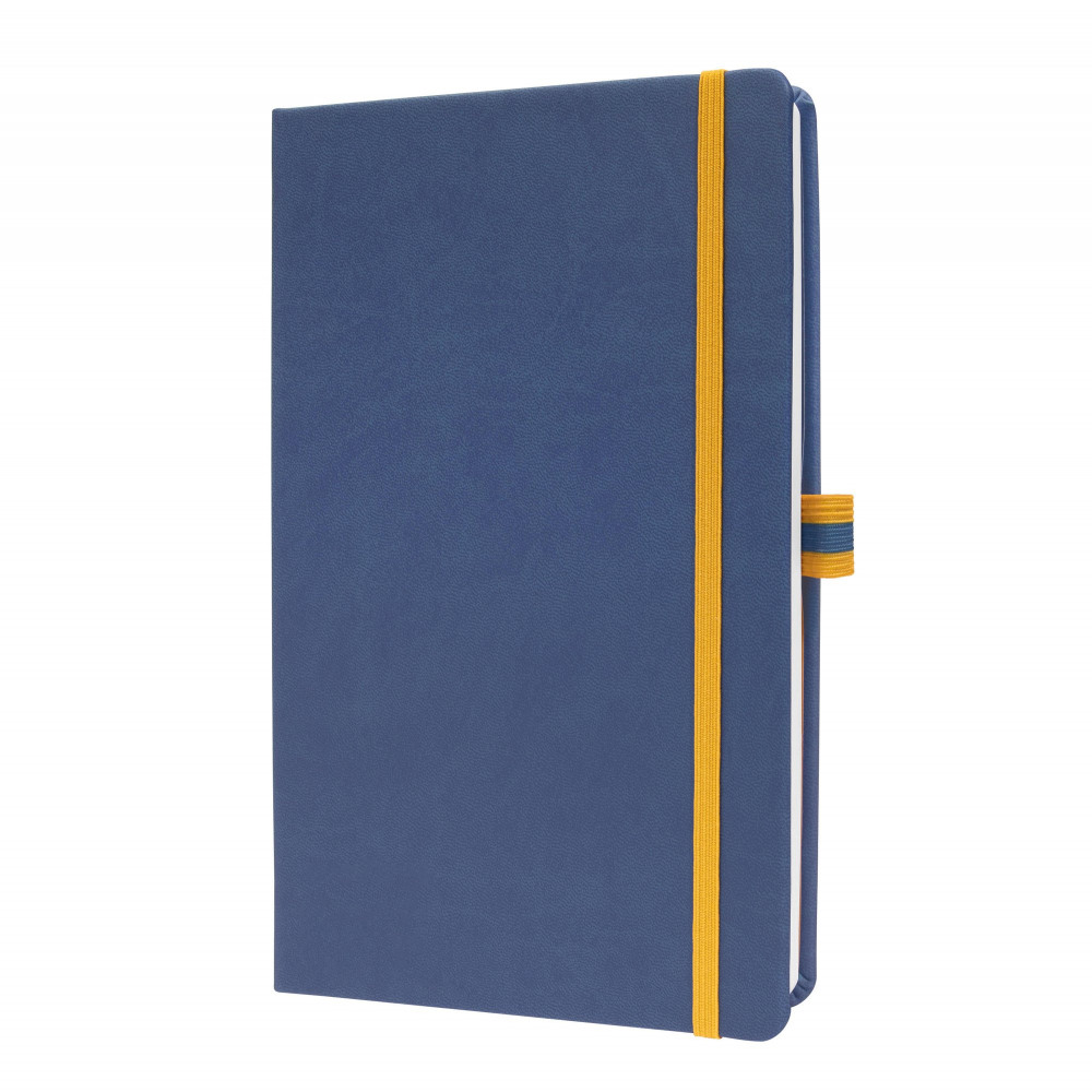 LINESCAPE NBOOK HRD CVR A5 SQUARED BLUE
