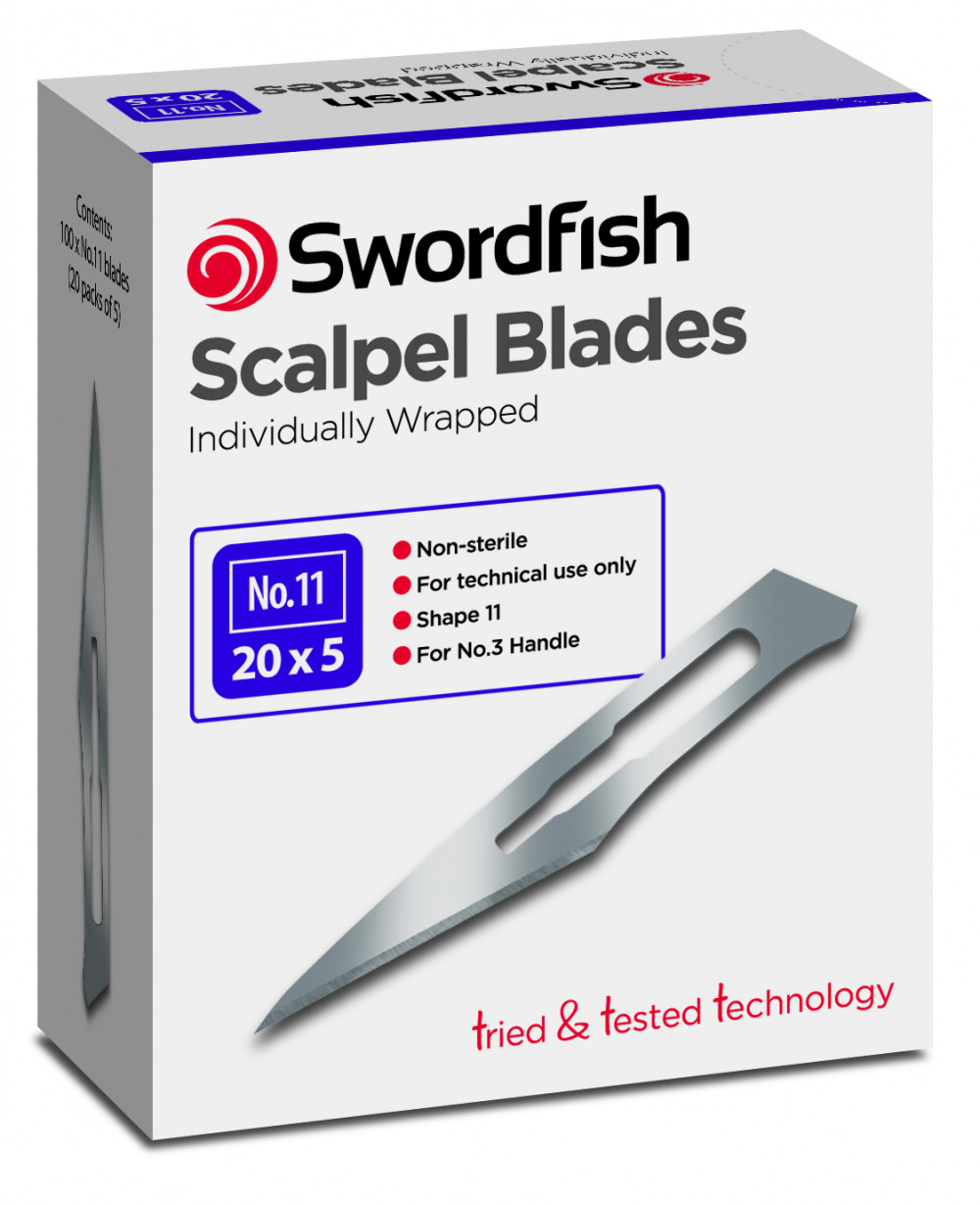 SCALPEL BLADES NO.11 - 1 BOX OF 100 BLAD