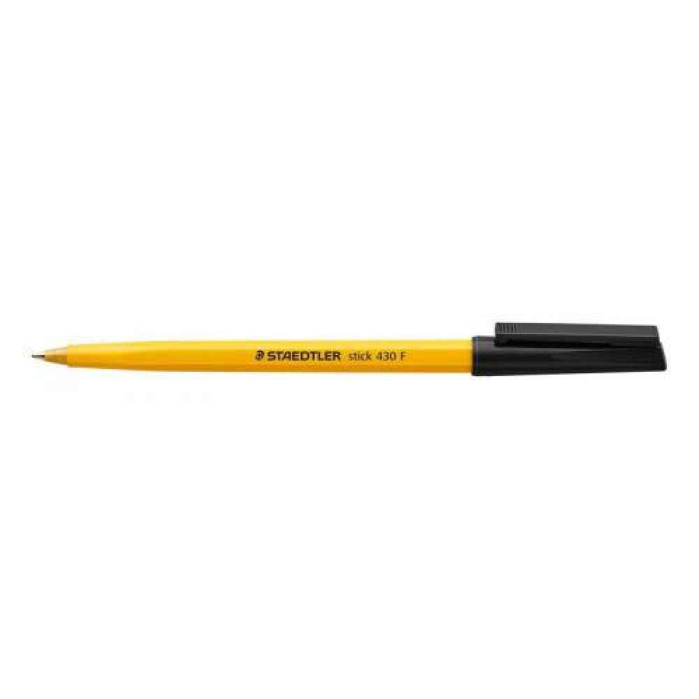 430 STICK PEN FINE 0.3MM BK PK10