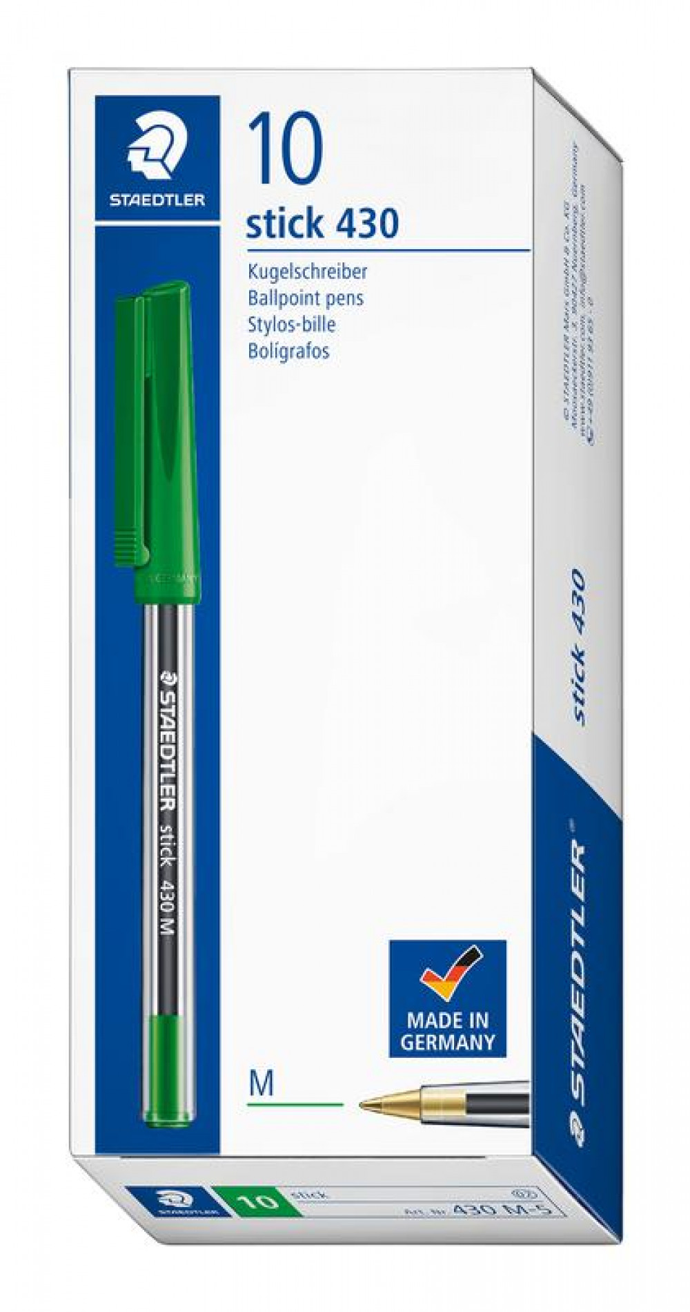 430 STICK BALL PEN MED 0.35MM GR