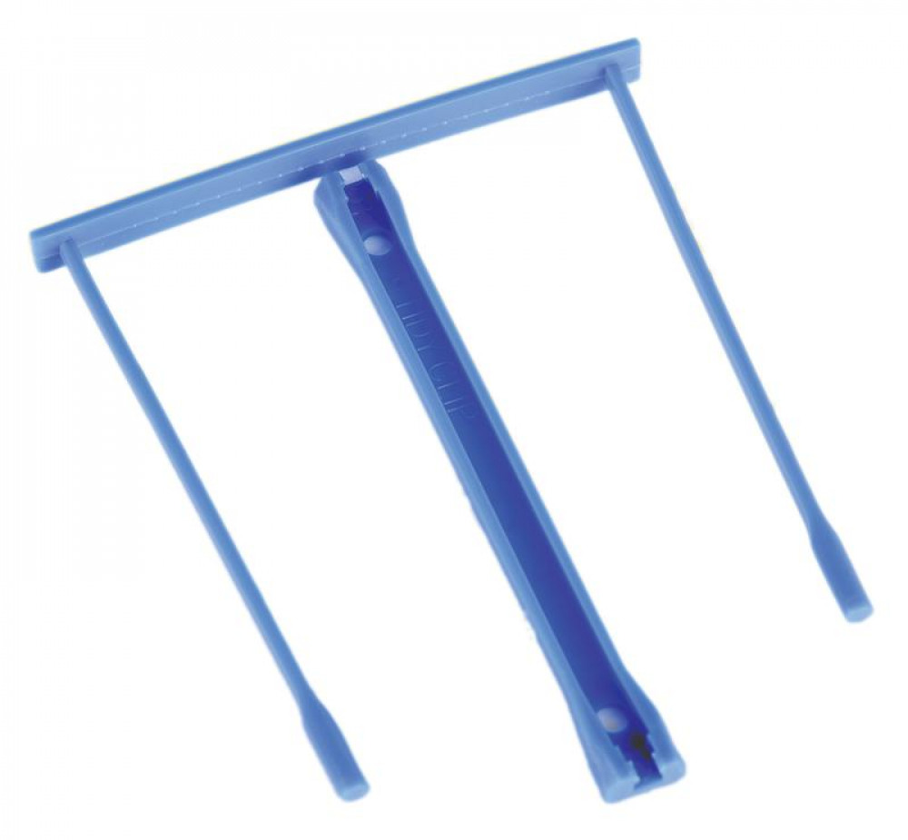 VALUEX PLASTIC FILING CLIP BLUE PK20