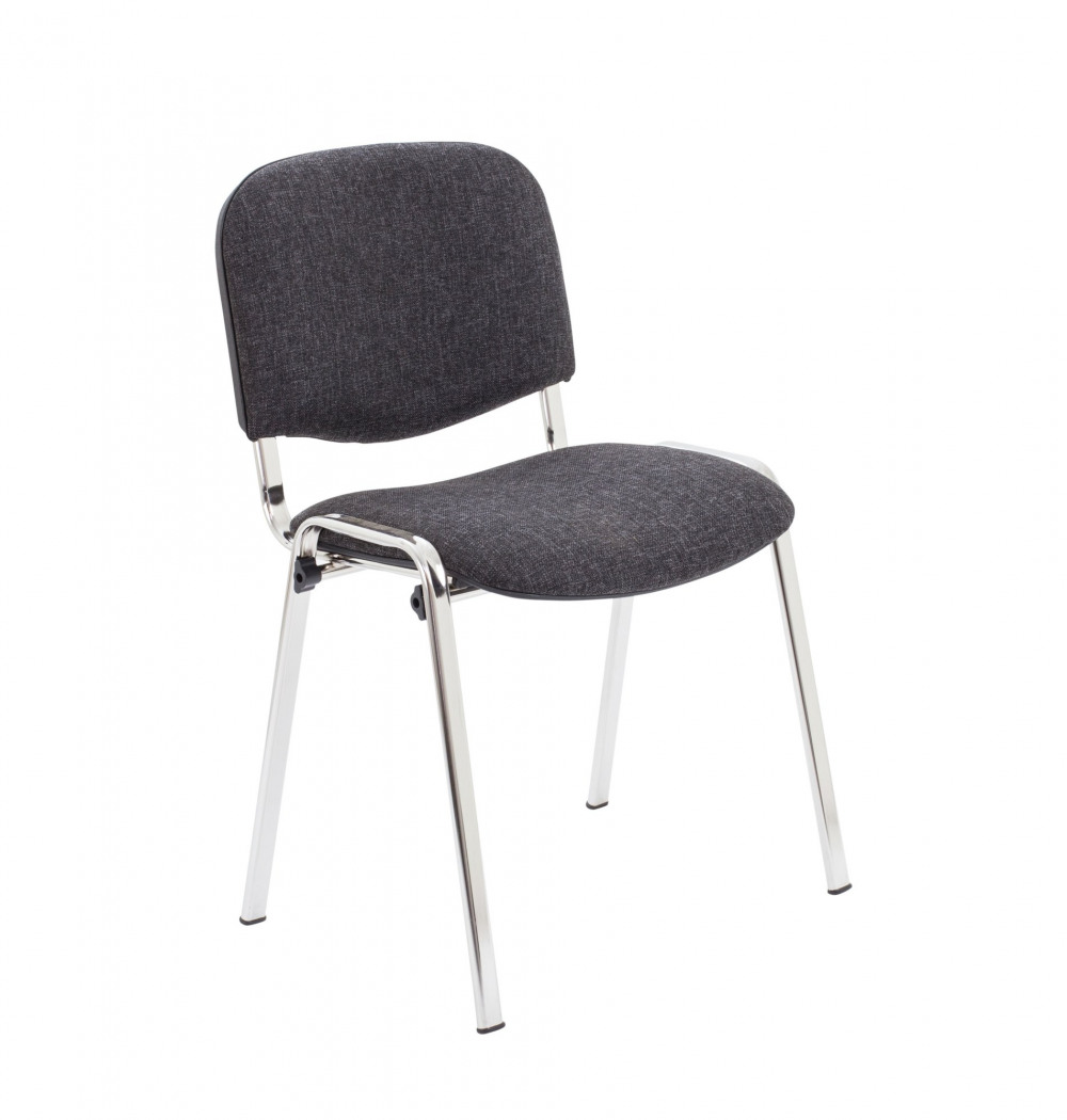 CLUB CHAIR WITH CHROME CHARCOAL/CHROME