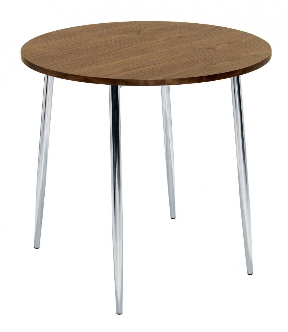ELLIPSE 4 LEG TABLE 800MM WALNUT