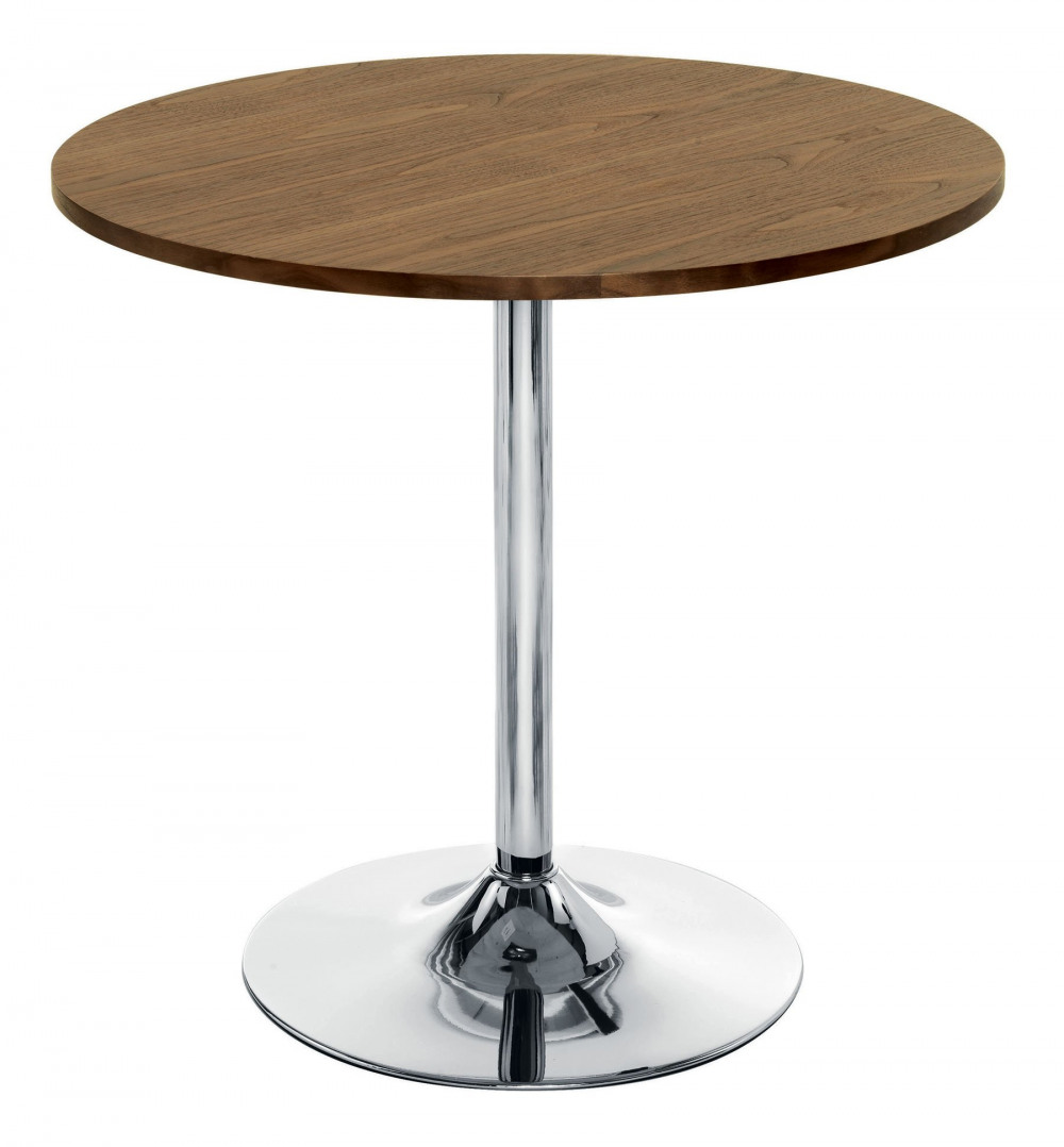 ELLIPSE TRUMPET BASE TABLE 800MM WALNUT