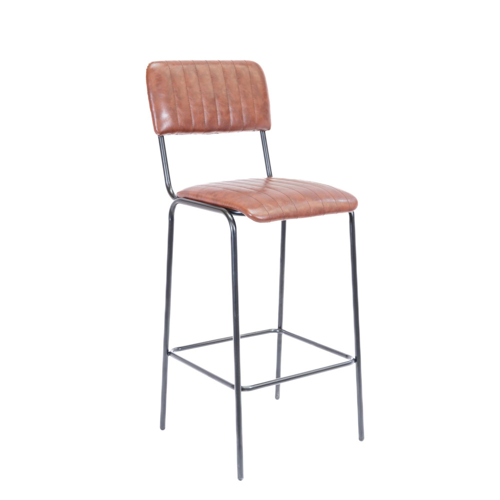 TAVERN HIGH CHAIR BROWN PU