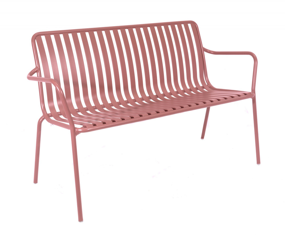 BREEZE ALUMINIUM 2 SEATER ARMCHAIR BENCH
