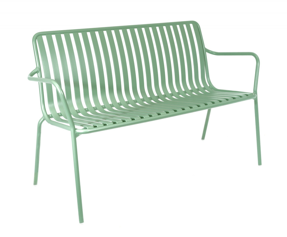 BREEZE ALUMINIUM 2 SEATER ARMCHAIR BENCH