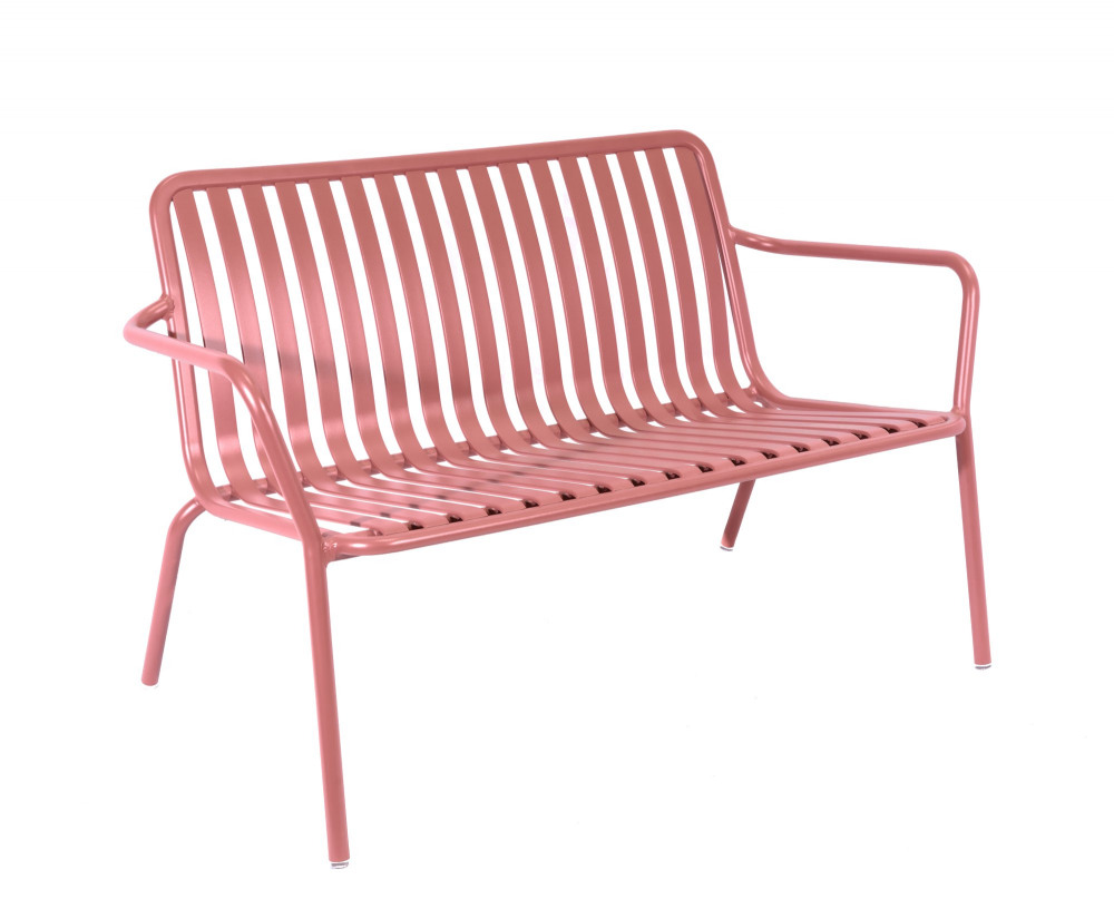 BREEZE ALUMINIUM 2 SEATER ARMCHAIR BENCH