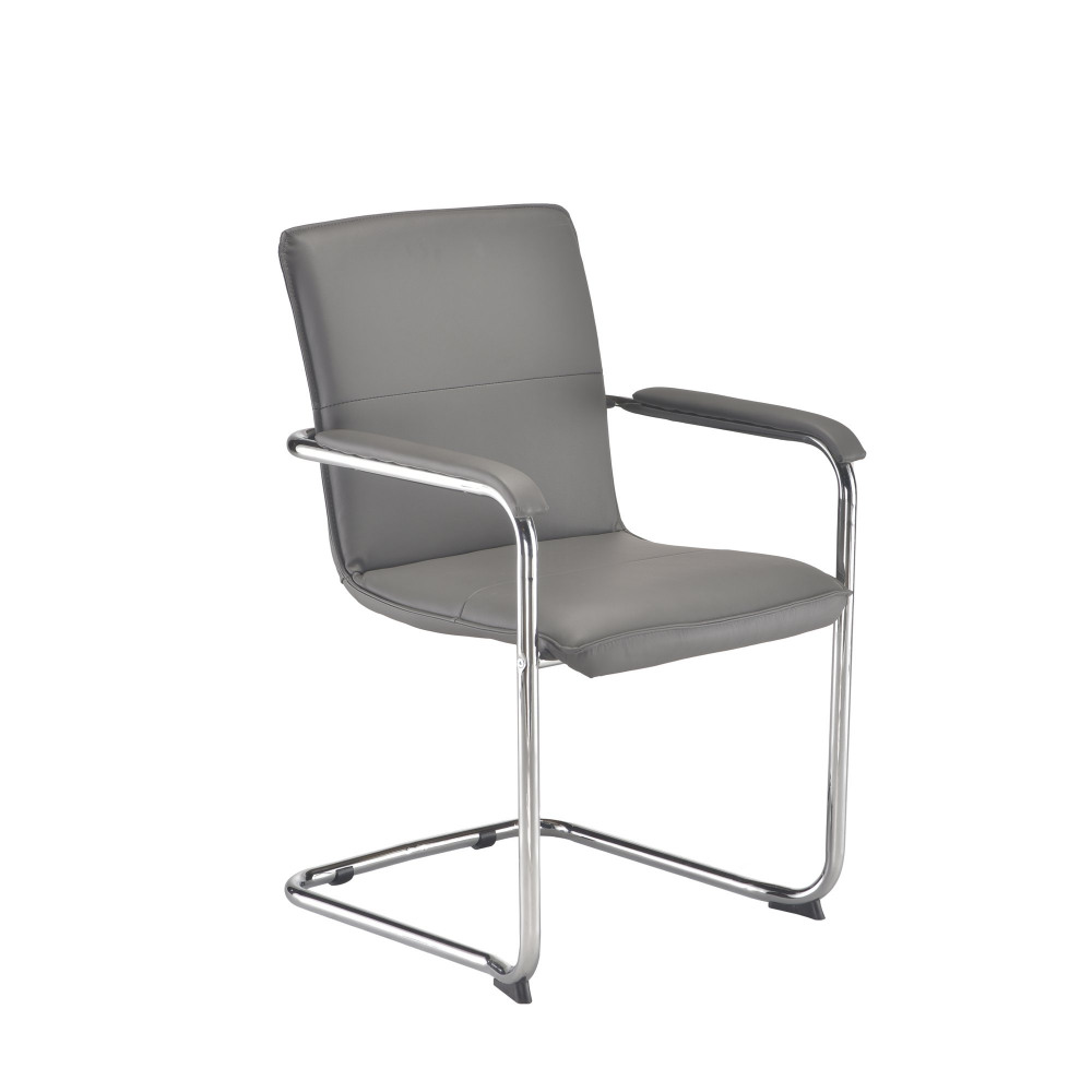 PAVIA VISITOR CHAIR GREY PU