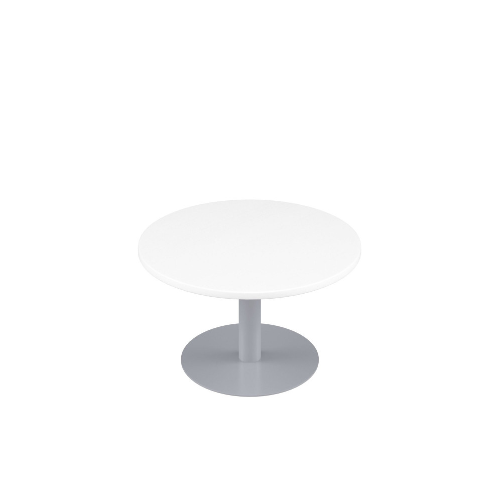 CONTRACT TABLE LOW (FSC) 600MM WHITE/SIL