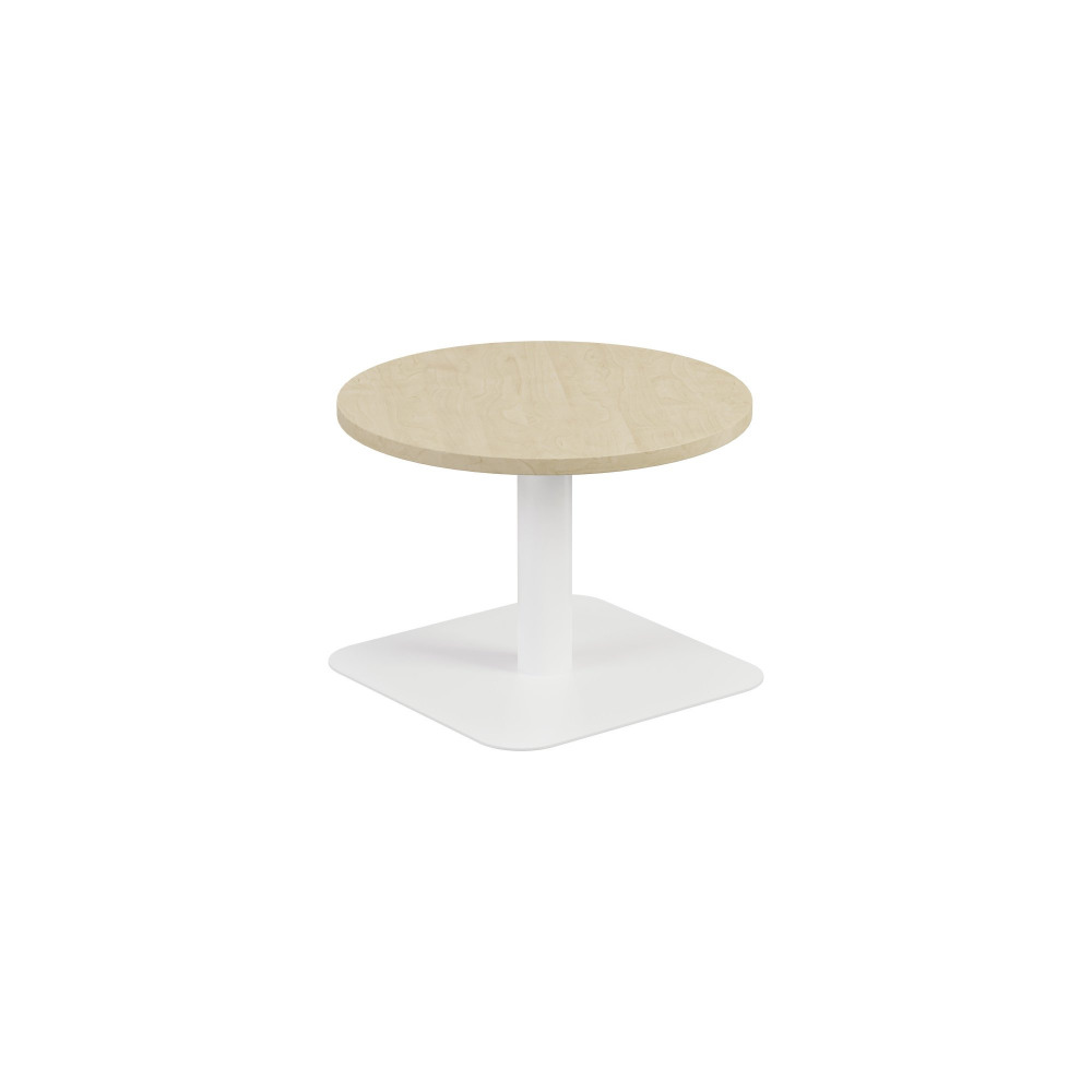 CONTRACT TABLE LOW (FSC) 600MM MAPLE/WHI