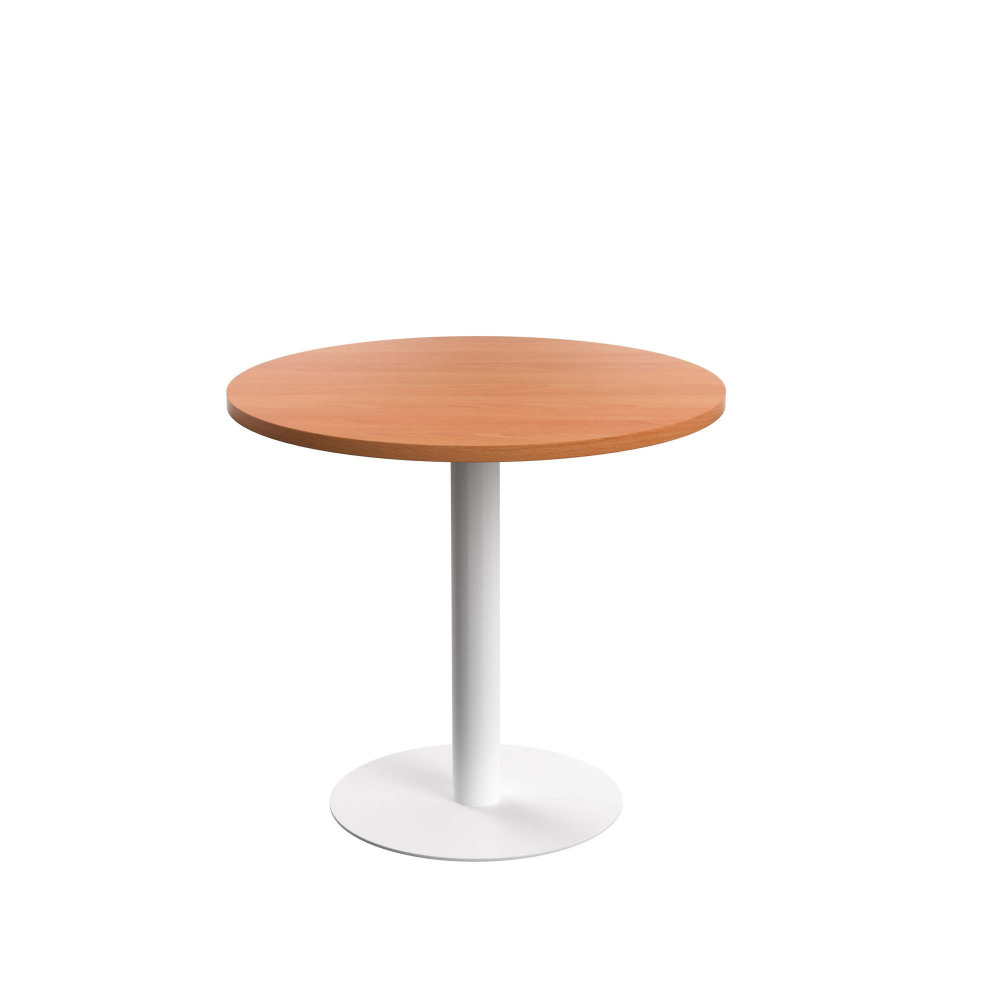 CONTRACT TABLE MID (FSC) 800MM BEECH/WHI