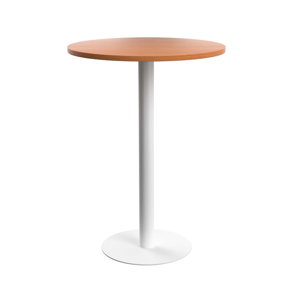 CONTRACT TABLE HIGH (FSC) 800MM BEECH/WH