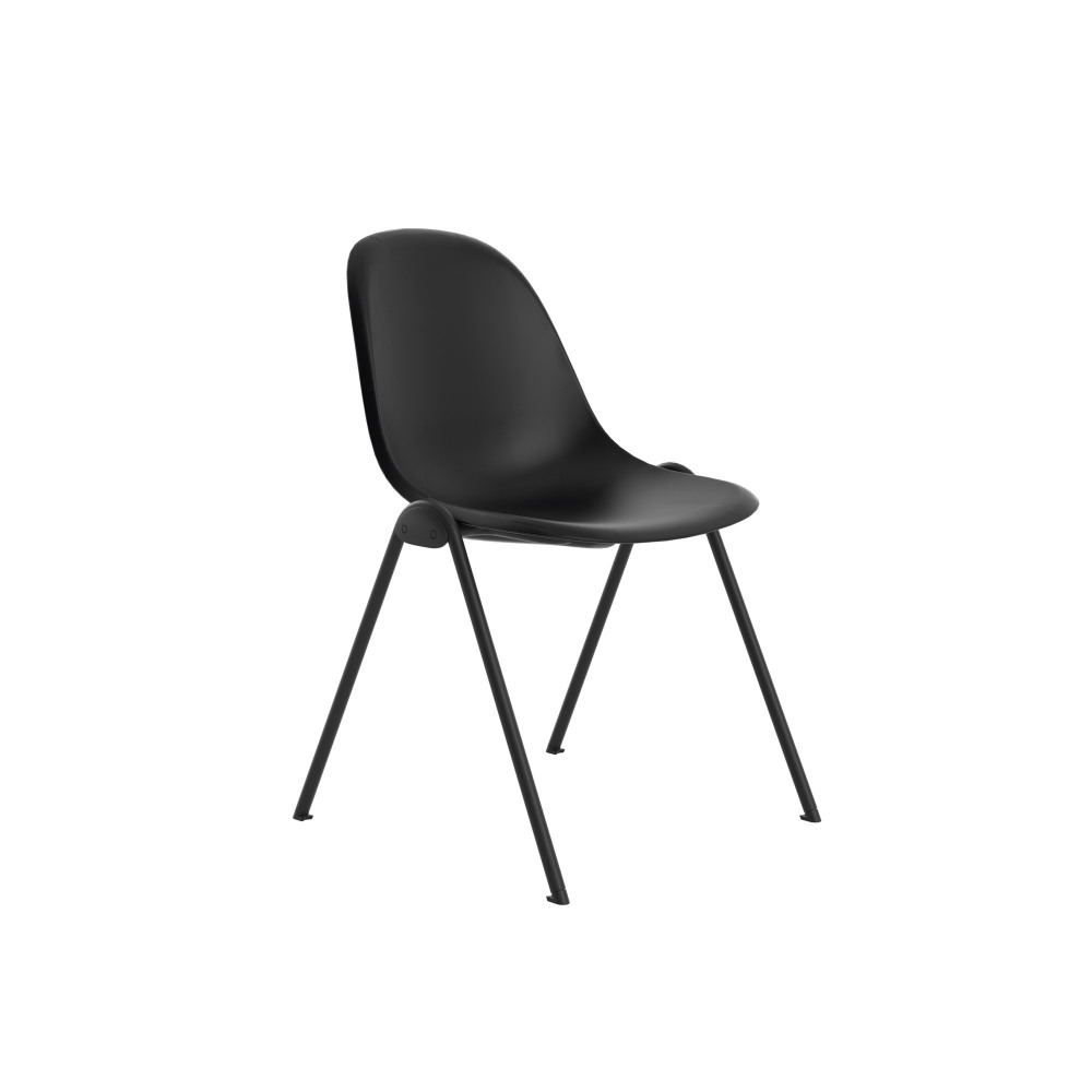 LIZZIE 4 LEG CHAIR BLACK