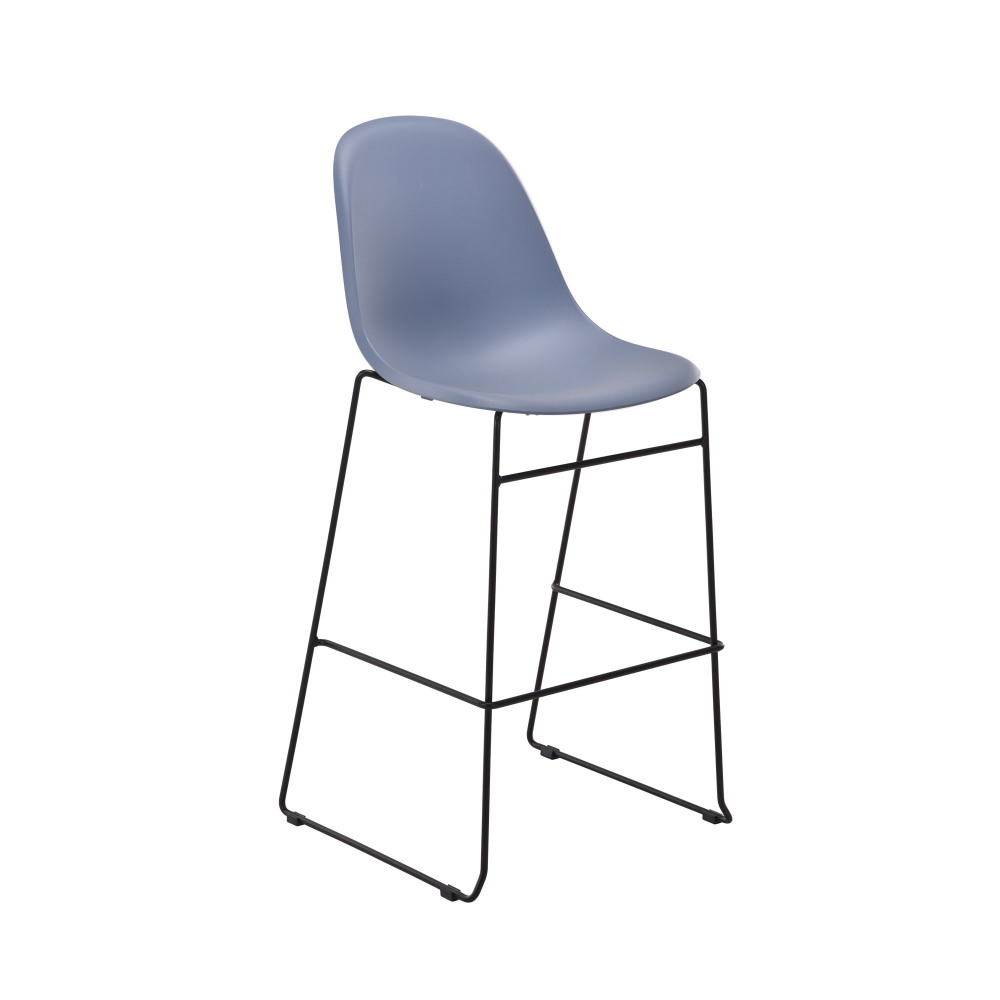 LIZZIE HIGH STOOL STEEL BLUE