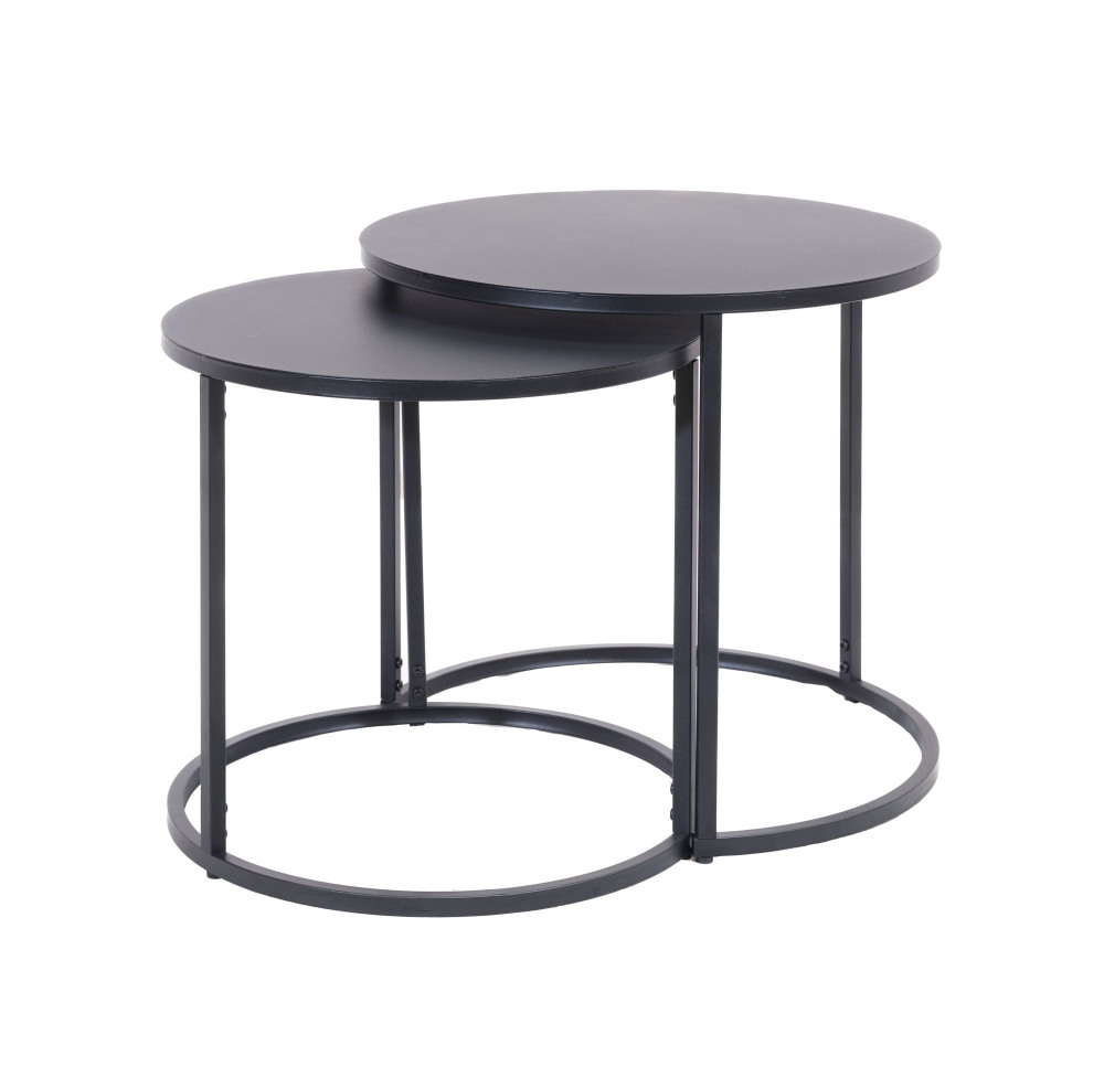 SYNC NESTED COFFEE TABLE SET BLACK/BLACK