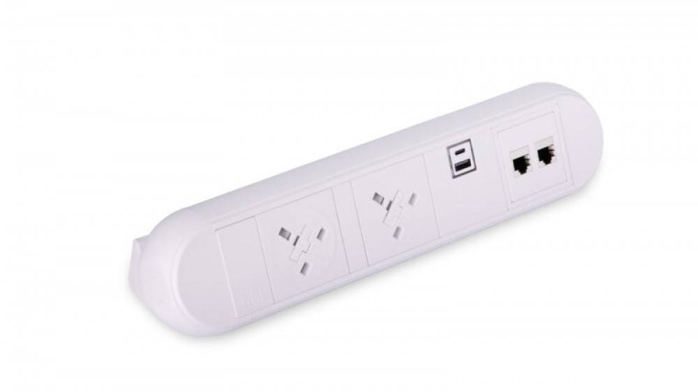 DESKTOP POWER MODULE WITH 2 UK POWER SOC