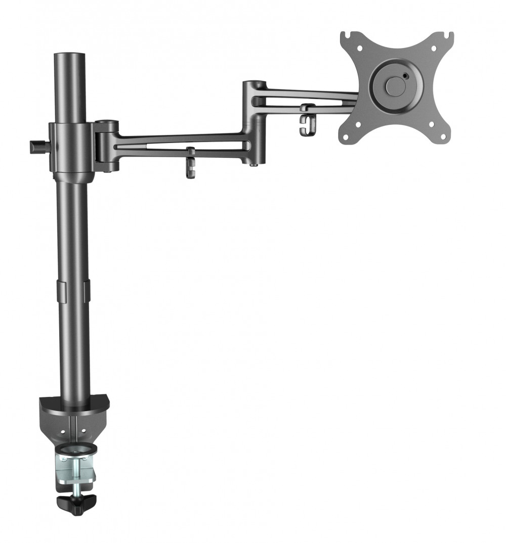 POLE MOUNTED MONITOR ARM SILVER