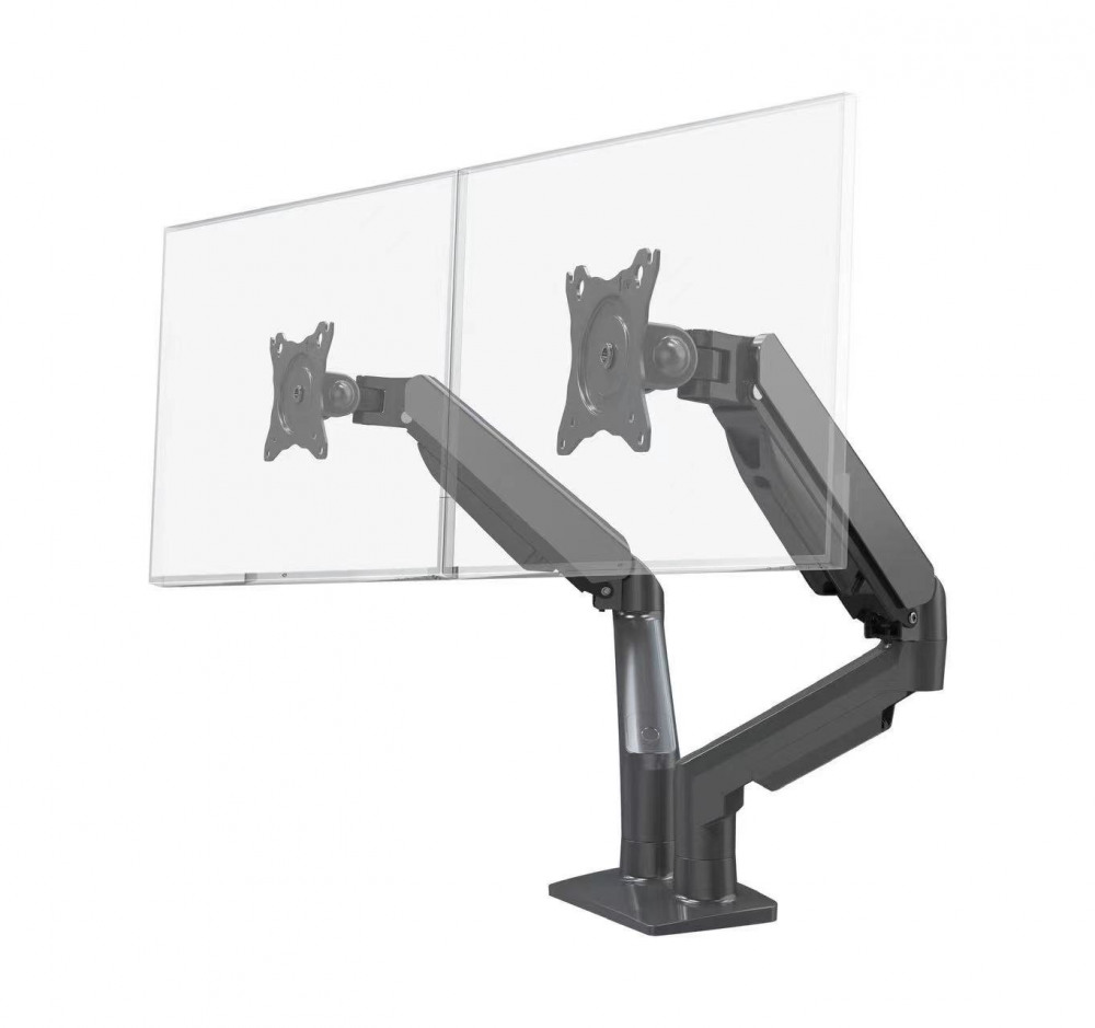 MERGE TWIN GAS SPRING MONITOR ARM BLACK
