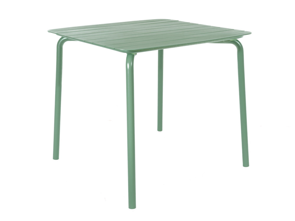BREEZE ALUMINIUM SLATTED TABLE SQUARE FA