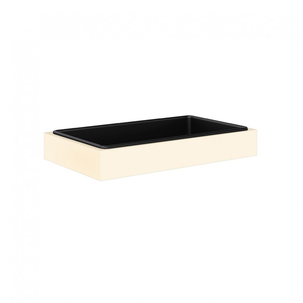 BISLEY STEEL PLANTER WITH PLASTIC LINER
