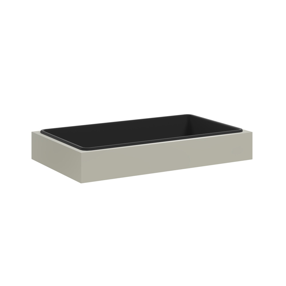 BISLEY STEEL PLANTER WITH PLASTIC LINER