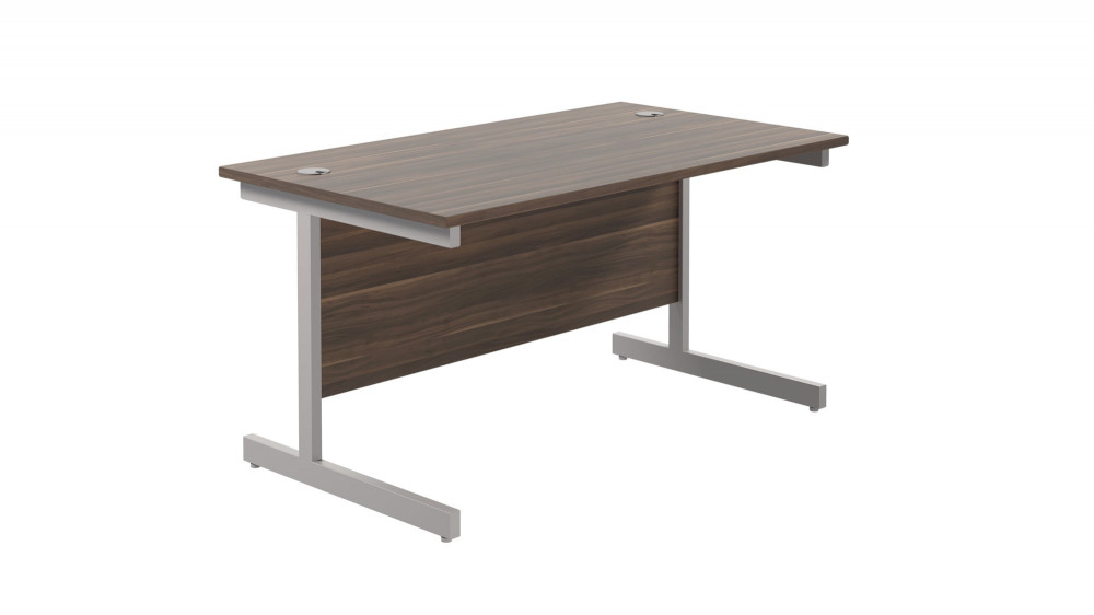 SINGLE UPRIGHT RECTANGULAR DESK: 800MM D