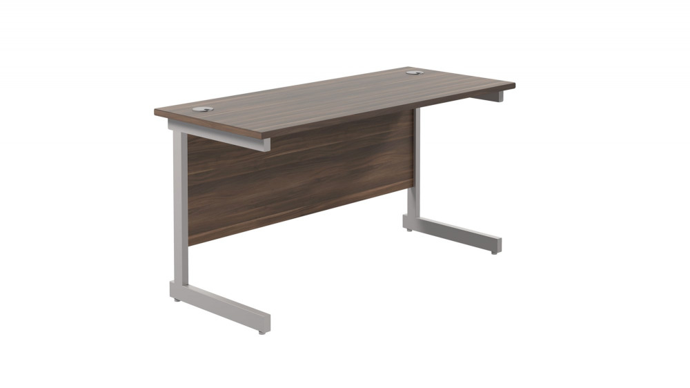SINGLE UPRIGHT RECTANGULAR DESK: 600MM D