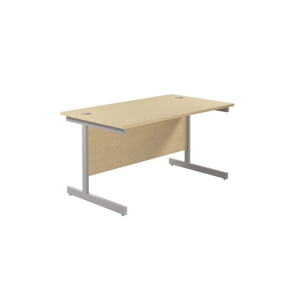 SINGLE UPRIGHT RECTANGULAR DESK: 800MM D