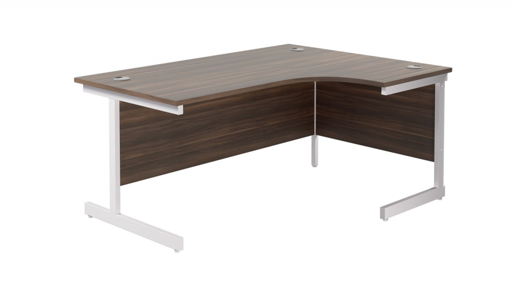 SINGLE UPRIGHT RIGHT HAND RADIAL DESK (F