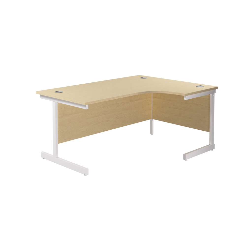 SINGLE UPRIGHT RIGHT HAND RADIAL DESK (F