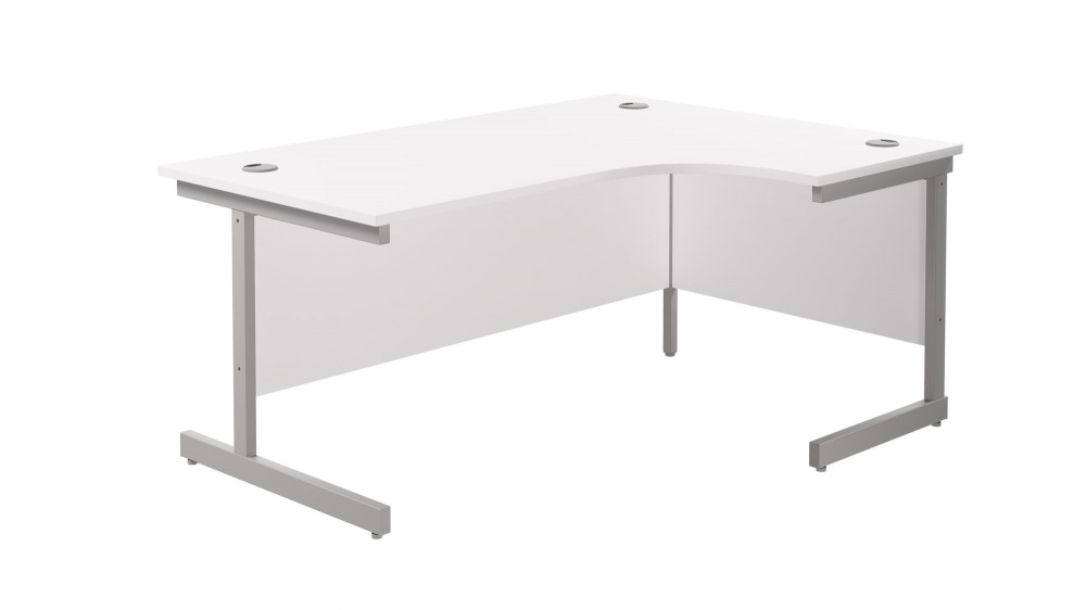 SINGLE UPRIGHT RIGHT HAND RADIAL DESK (F