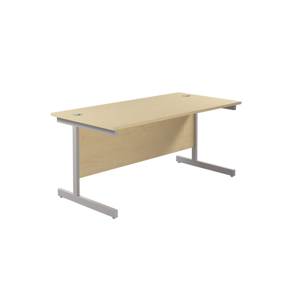 SINGLE UPRIGHT RECTANGULAR DESK: 800MM D