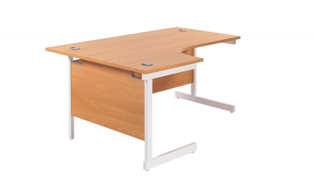 SINGLE UPRIGHT LEFT HAND RADIAL DESK (FS