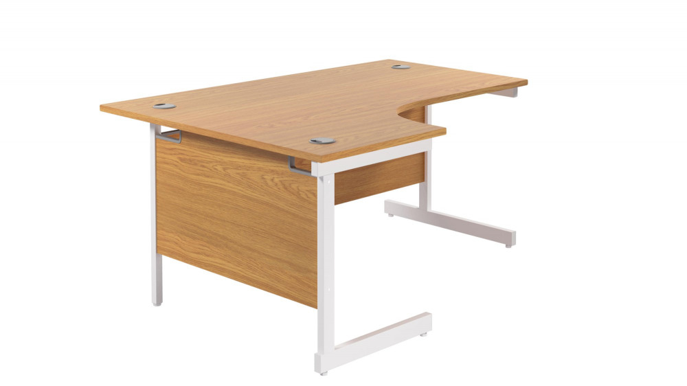 SINGLE UPRIGHT LEFT HAND RADIAL DESK (FS