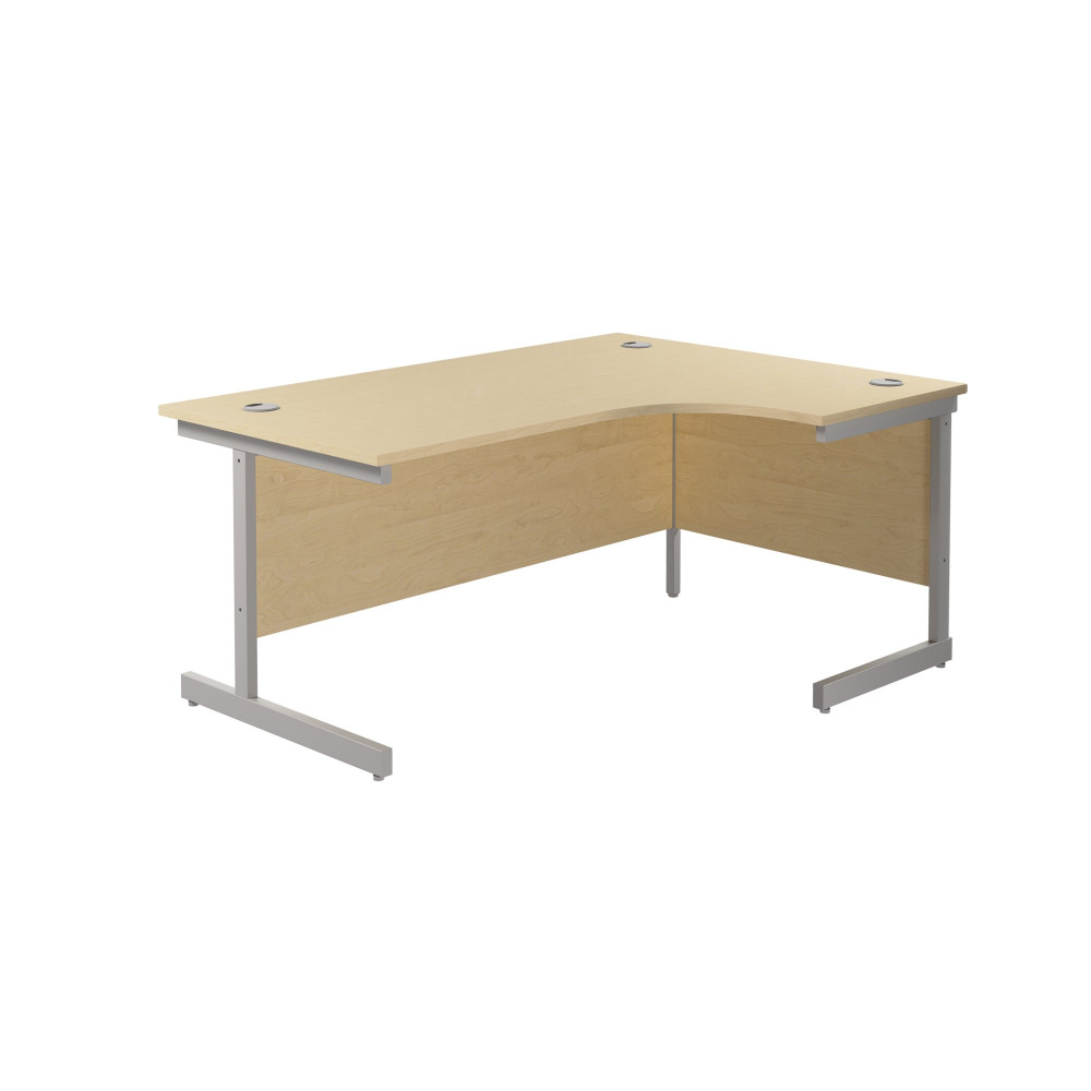 SINGLE UPRIGHT RIGHT HAND RADIAL DESK (F