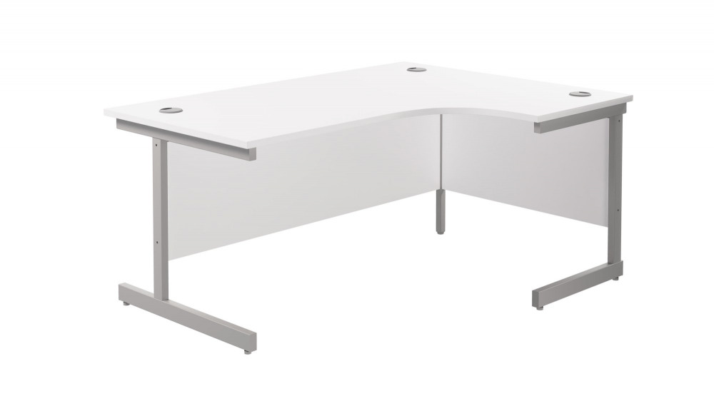 SINGLE UPRIGHT RIGHT HAND RADIAL DESK (F