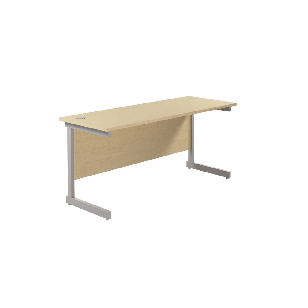 SINGLE UPRIGHT RECTANGULAR DESK: 600MM D